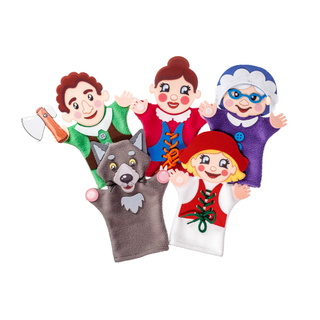 Театр на руку с декорациями "Красная шапочка" (фетр)