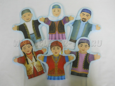 Набор рукавичек "Семья татарская" 6 штук