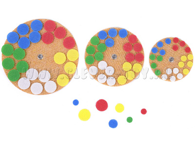 Набор Разноцветные кружки 1 (красн, син, зел, желт, бел)