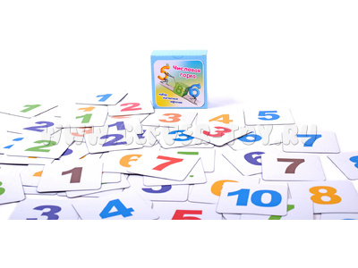 Набор магнитных карточек "Числовая горка"