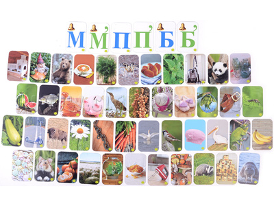 Набор магнитных карточек "Звуковозик" (П, Б, М)