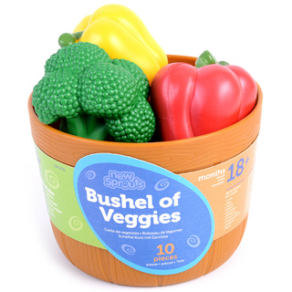 Игровой набор "Овощи в ведерке" (10 элементов)