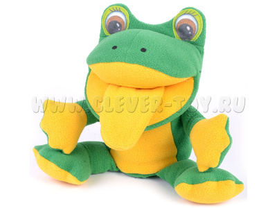 Лягушка, кукла логопедическая (на руку)