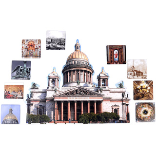 Набор магнитных карточек "Маленькие архитекторы: Исаакиевский собор"