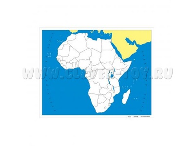 Контурная карта Африки (без названий)