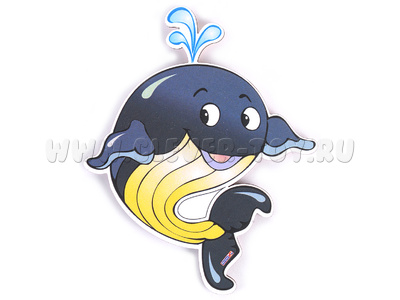 Персонаж малый Китенок Тимошка (крепление на Коврограф и магн. основу)