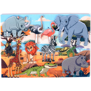 Животные жарких стран с игровым полем (фетр)