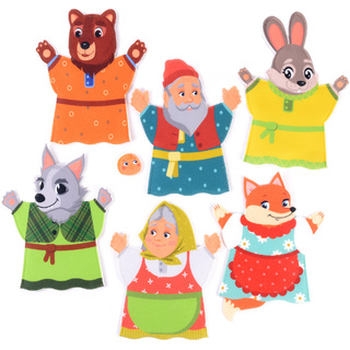 Театр на руку "Колобок" фетр (7 деталей)